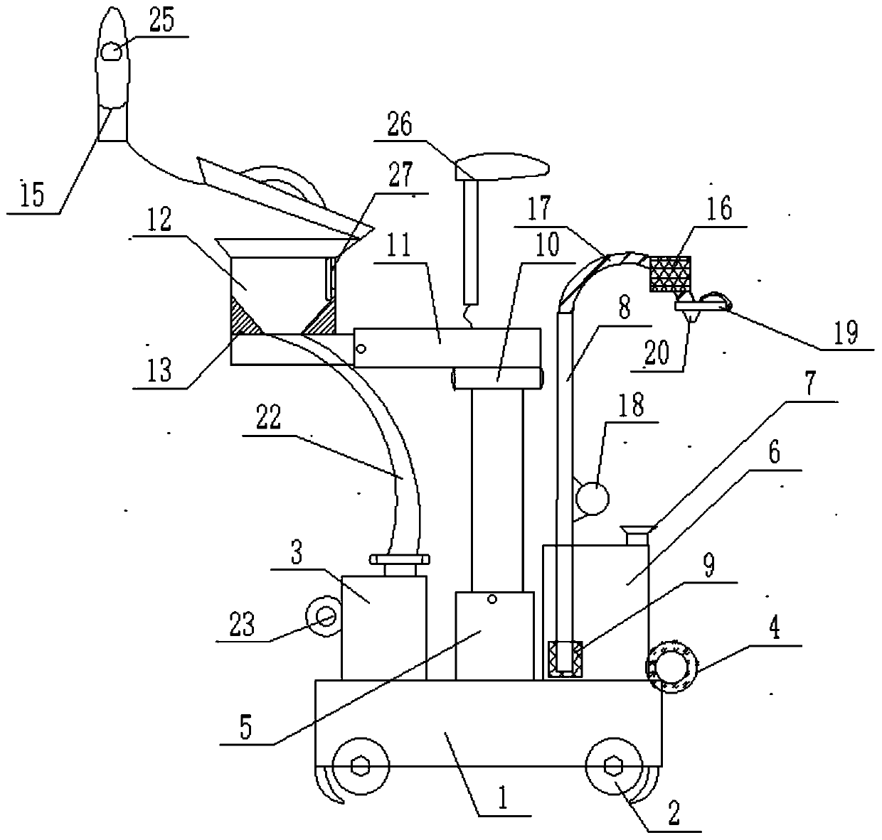 Medical care emesis cleaning device