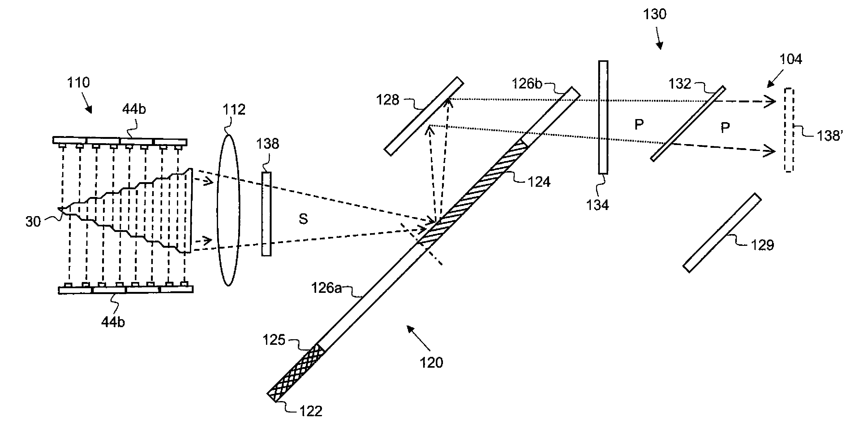 Stereoscopic projector with rotating segmented disk