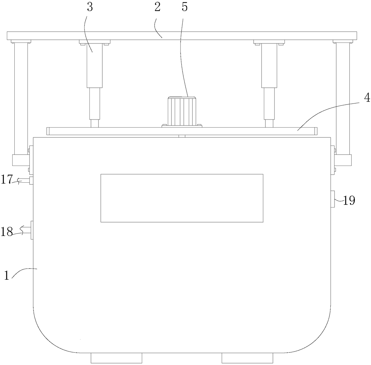 Dirt treatment equipment for circular floor mat