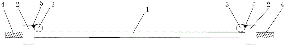 Prestressed bar grounding device for concrete member