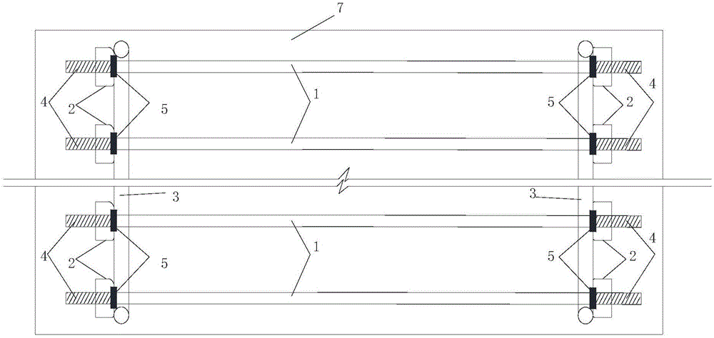 Prestressed bar grounding device for concrete member