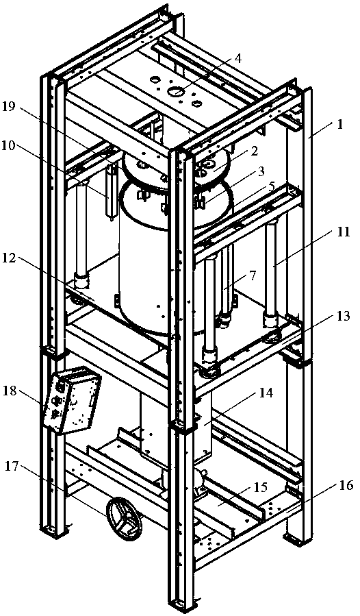 A test device for measuring the change of shear strength parameters during the consolidation process of soft clay