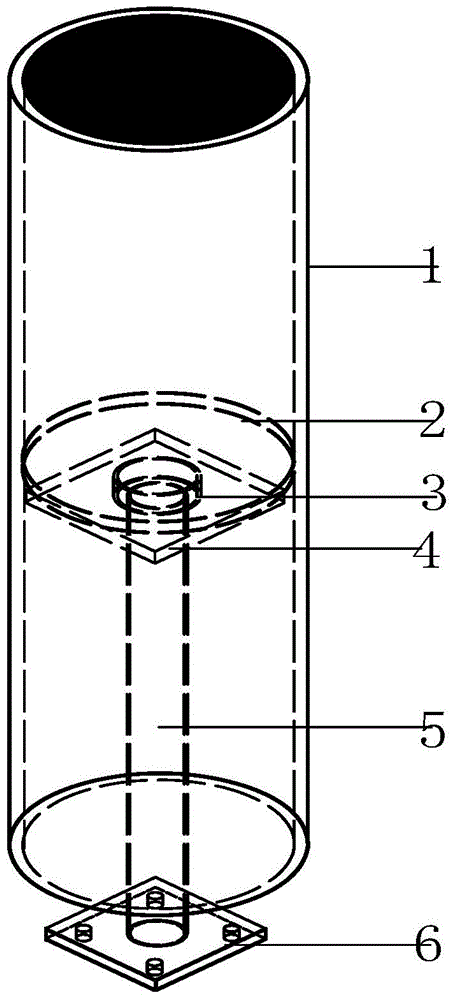 A force measurement device for a wind tunnel test model