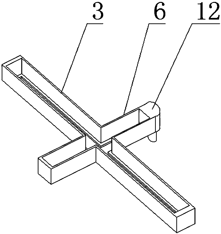 Plate material cutting device