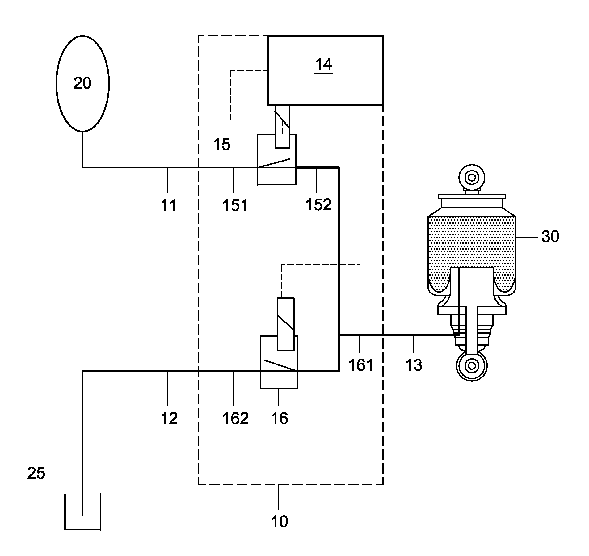 Suspension system for a driver's compartment of a vehicle