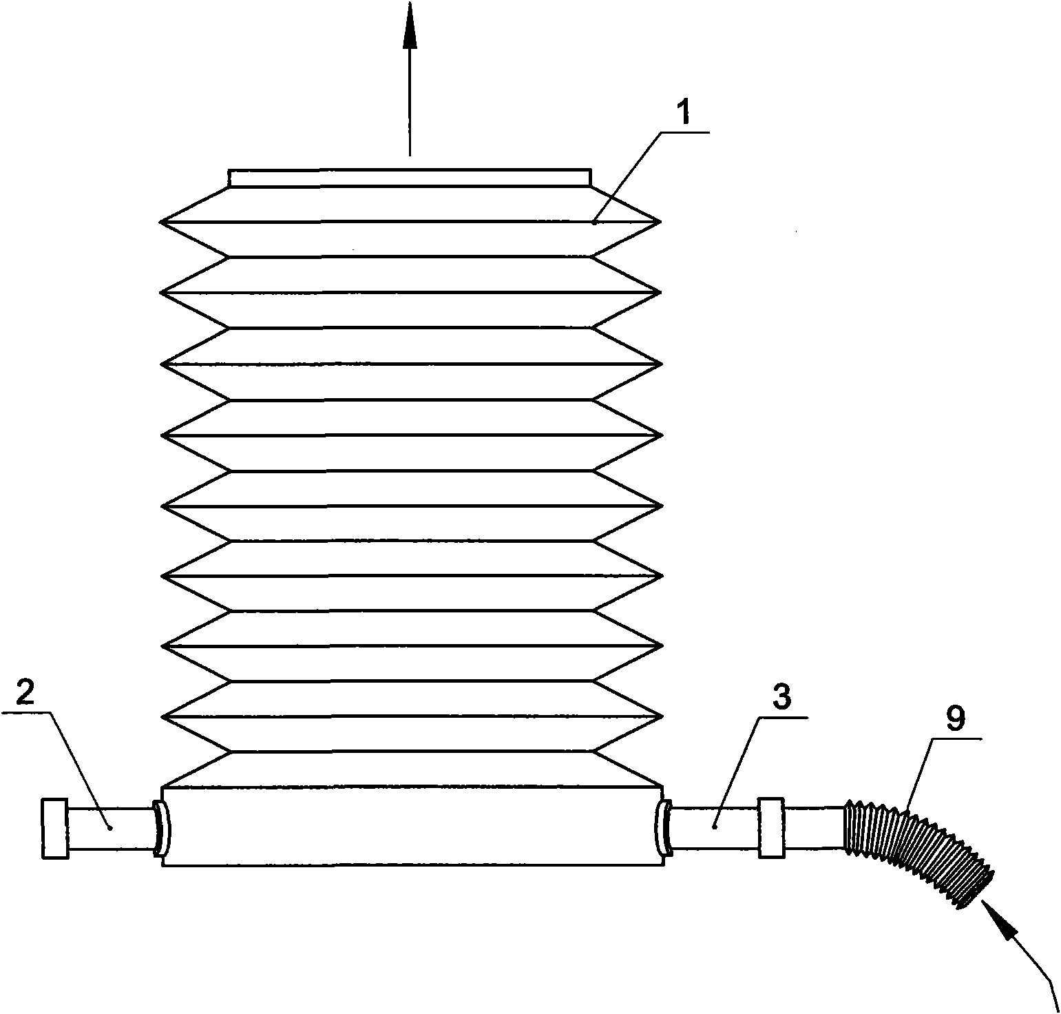 Cow rectum air exhaust device