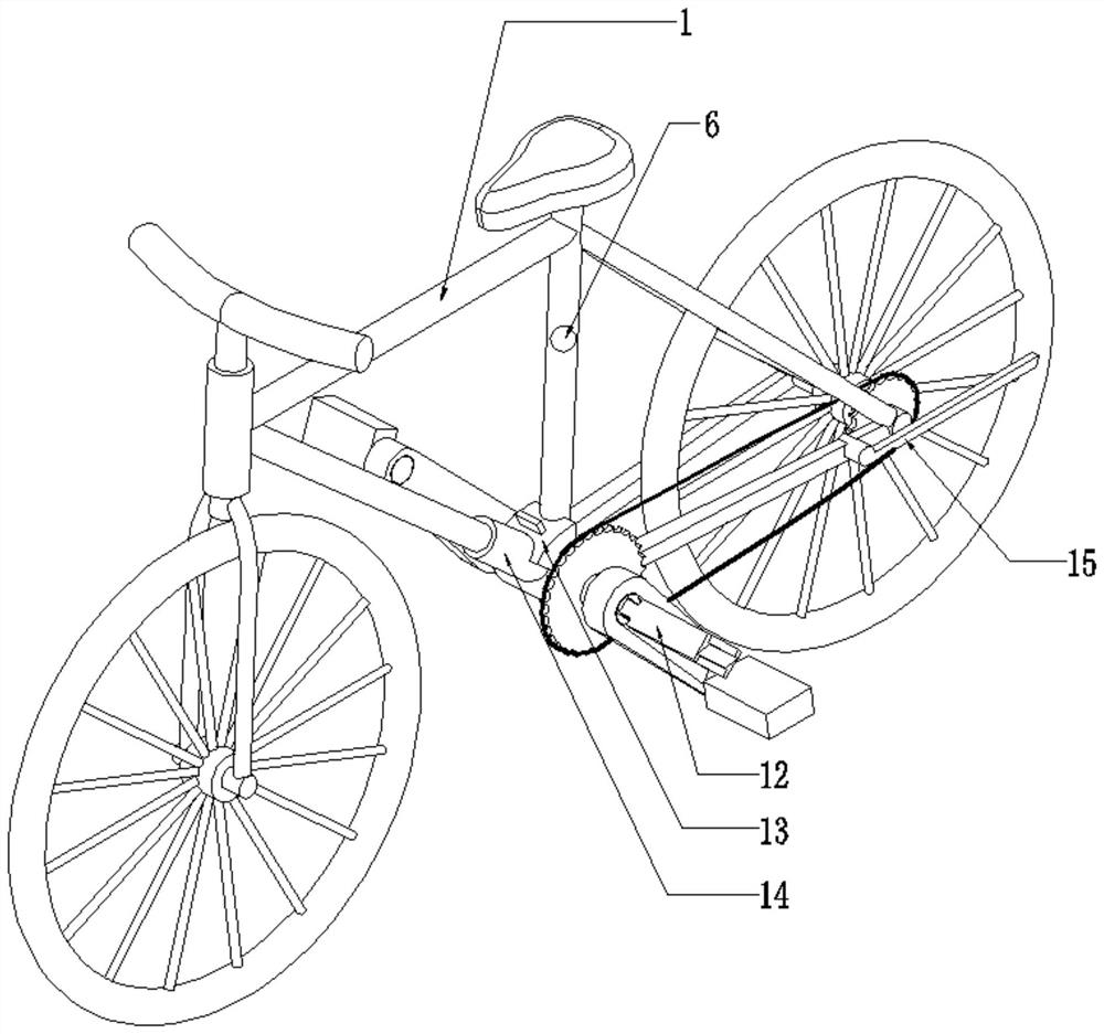 A tandem shared bicycle system