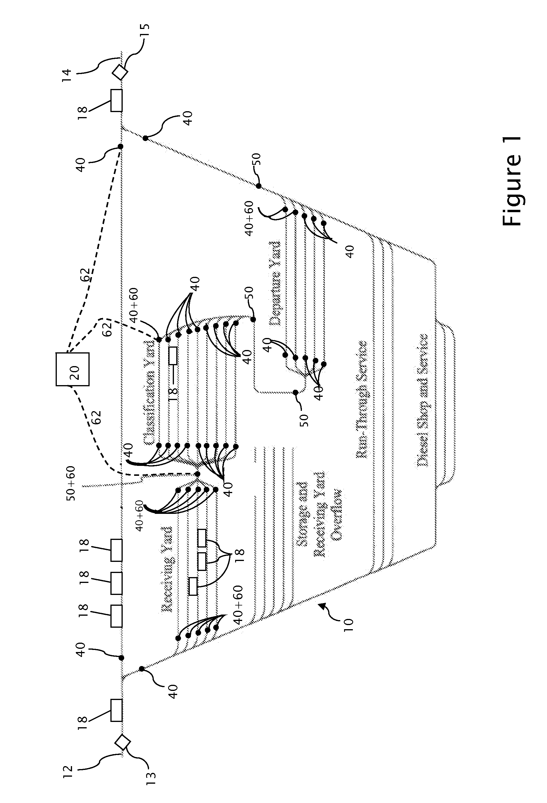 Tracking rolling stock in a controlled area of a railway system