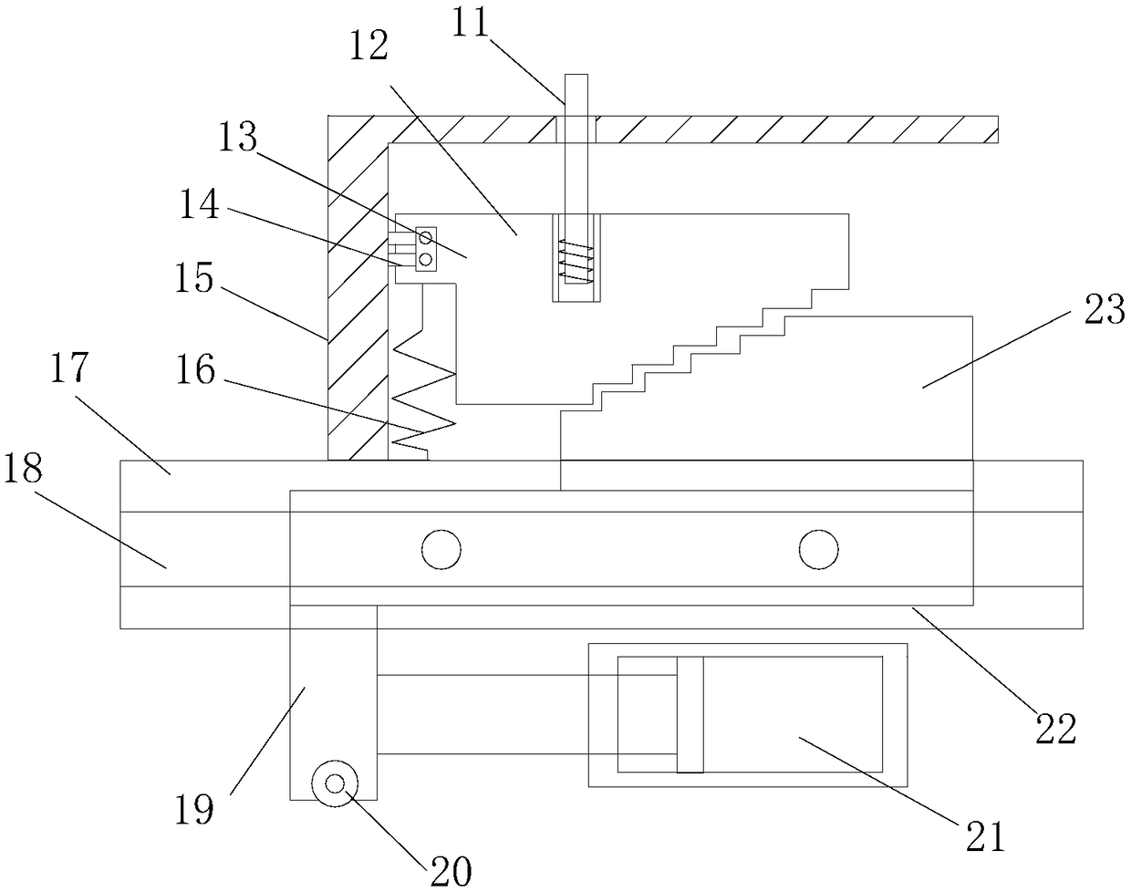 Precise vertical tile sticking device for decoration