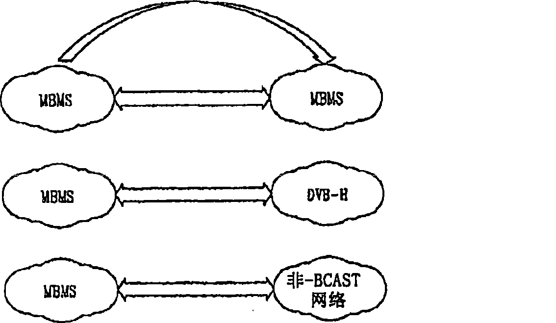 Broadcast/multicast service system and method providing inter-network roaming