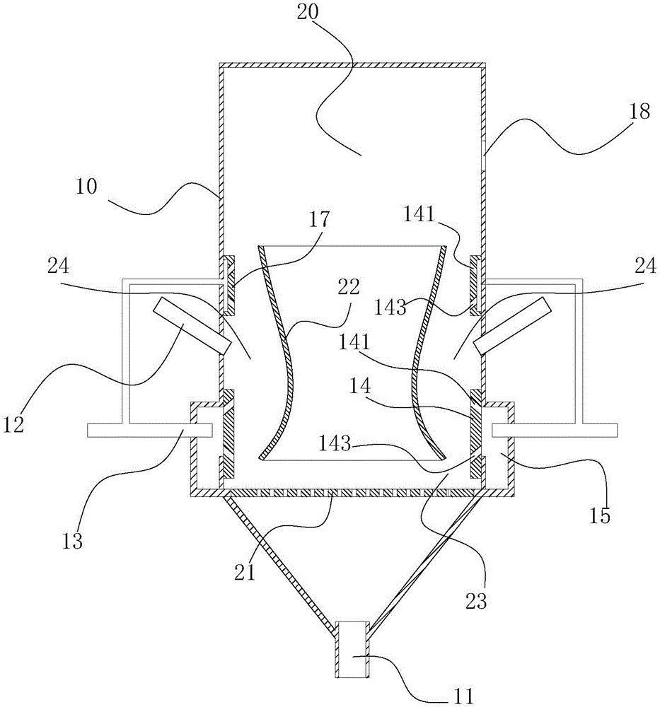 Method for decomposing gypsum through synergistic fluidization