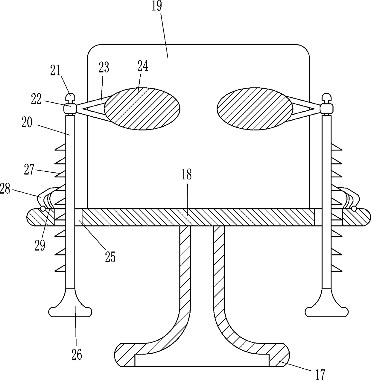 Self-service eyesight testing device