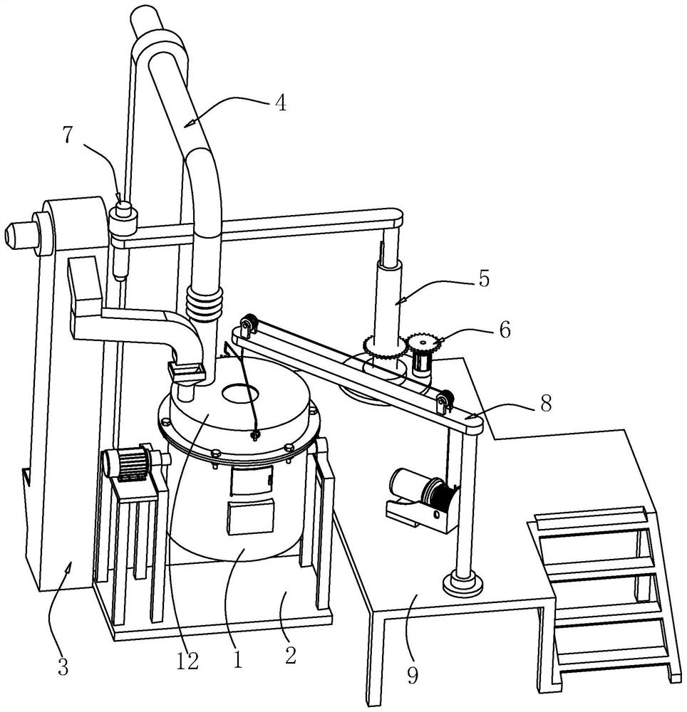 Automatic metal smelting equipment and smelting process thereof