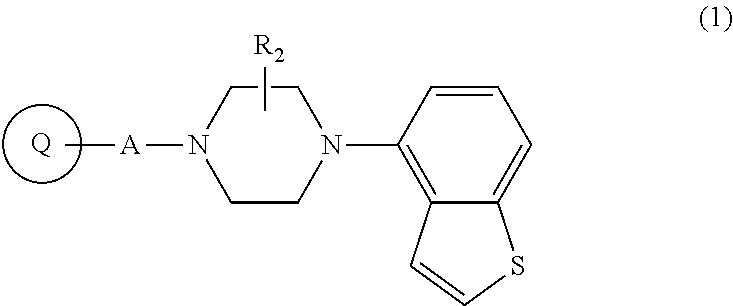 Piperazine-substituted benzothiophene derivatives as antipsychotic agents