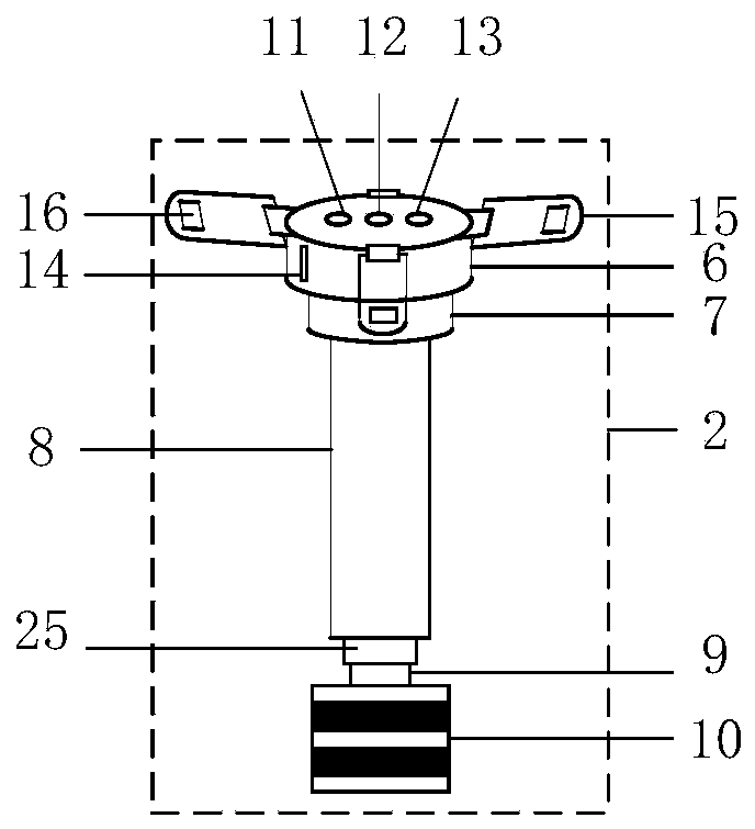 Automatic continuous detection device for soil profile moisture content and method