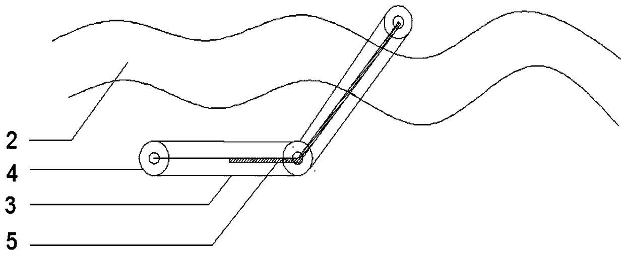 Concrete crack detection system and method based on 3D printing and wireless sensing