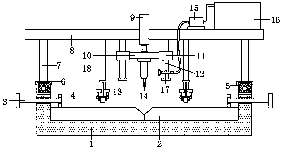 Cold-punched part front tooth cover laser welding device