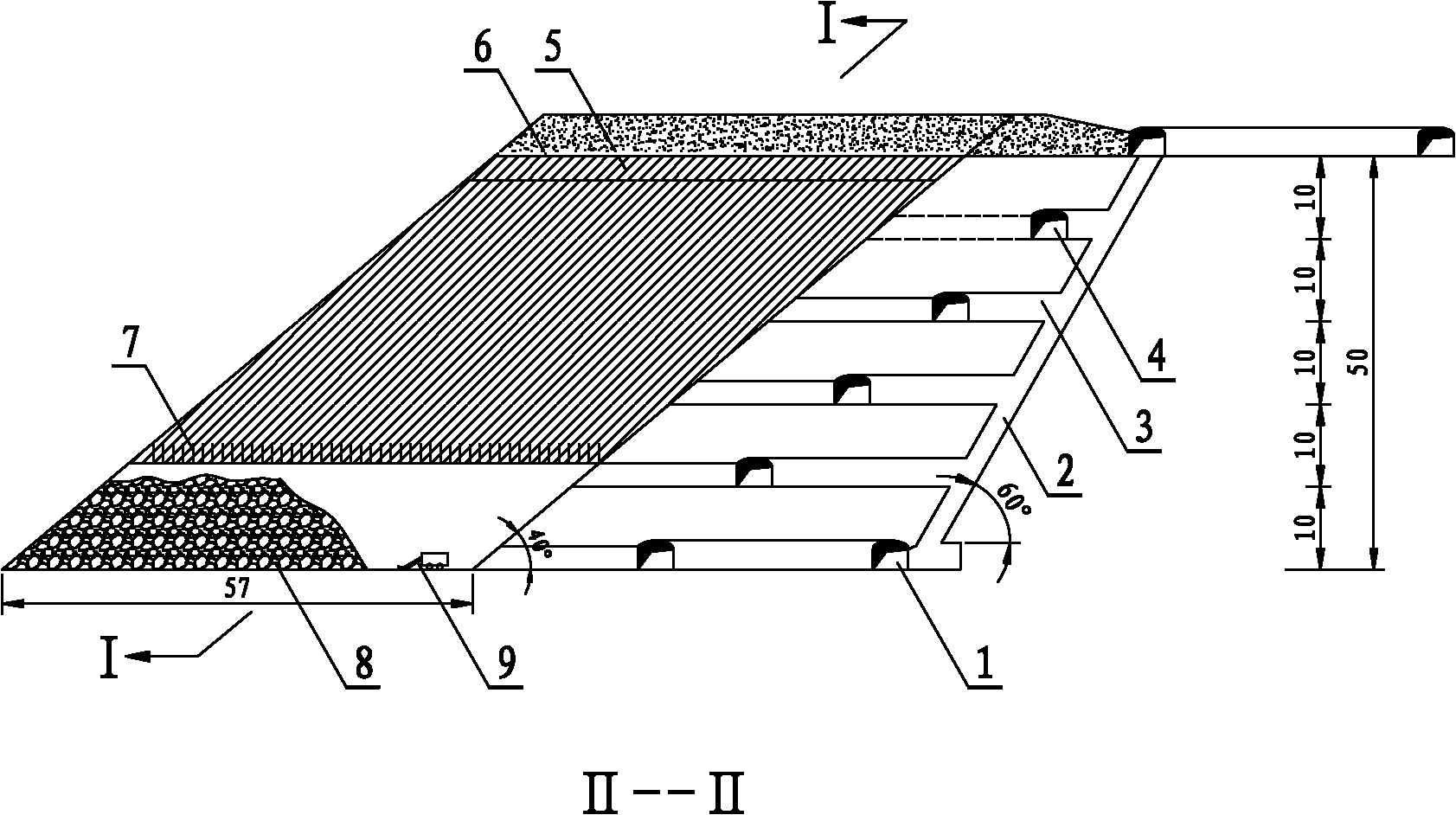 Fully-segmented presplitting squeezing primary-blasting mining method