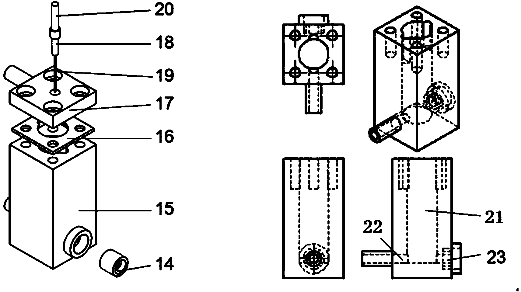 Exhaust device for anti-leakage electrophoresis titration electrode liquid flow and use method thereof