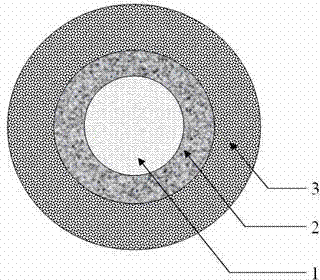 Lithium ion battery cathode material with two-shell layer structure and preparation method thereof