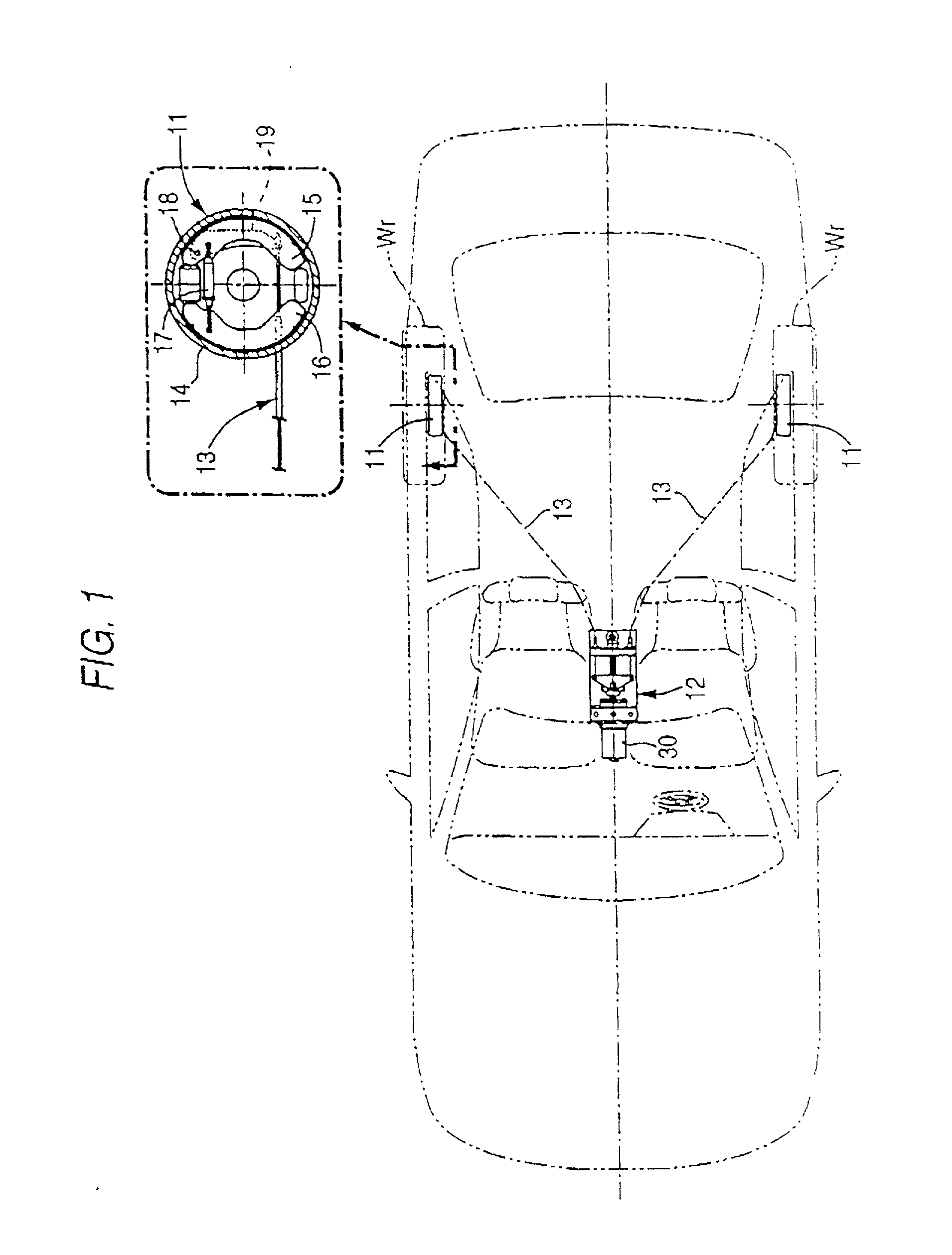 Electrically operated parking brake apparatus