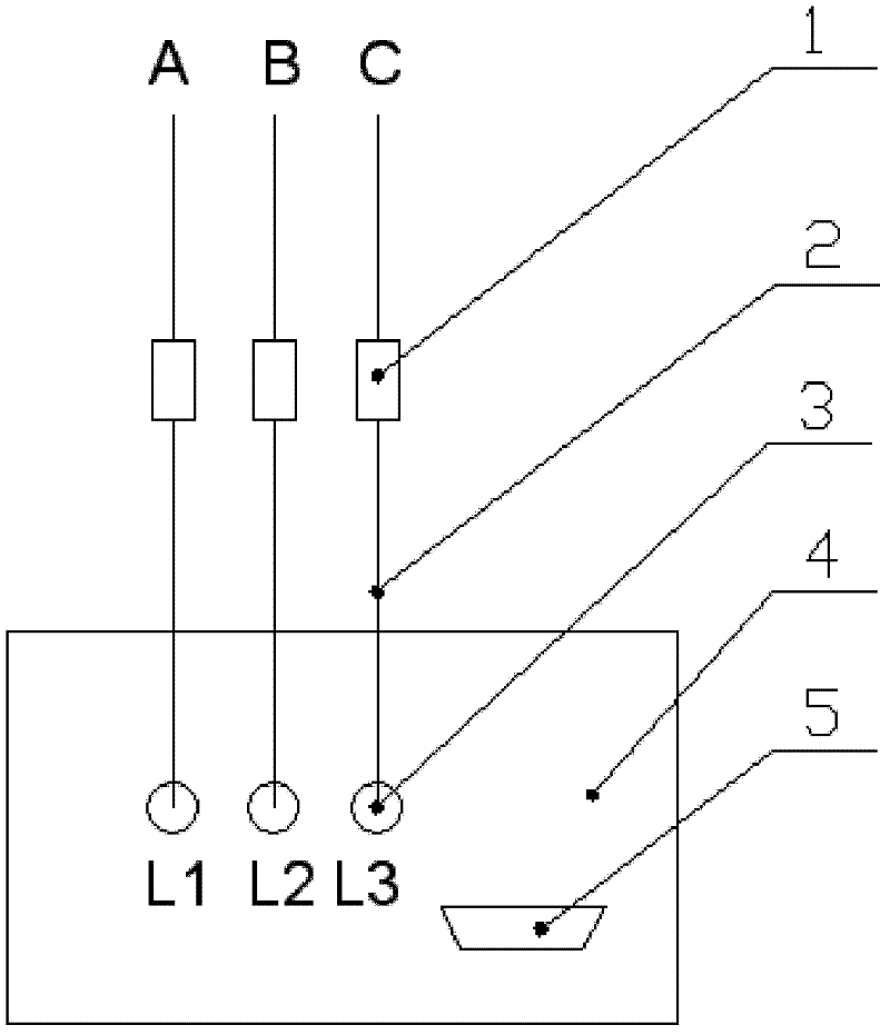 High voltage power cable fault alarm device