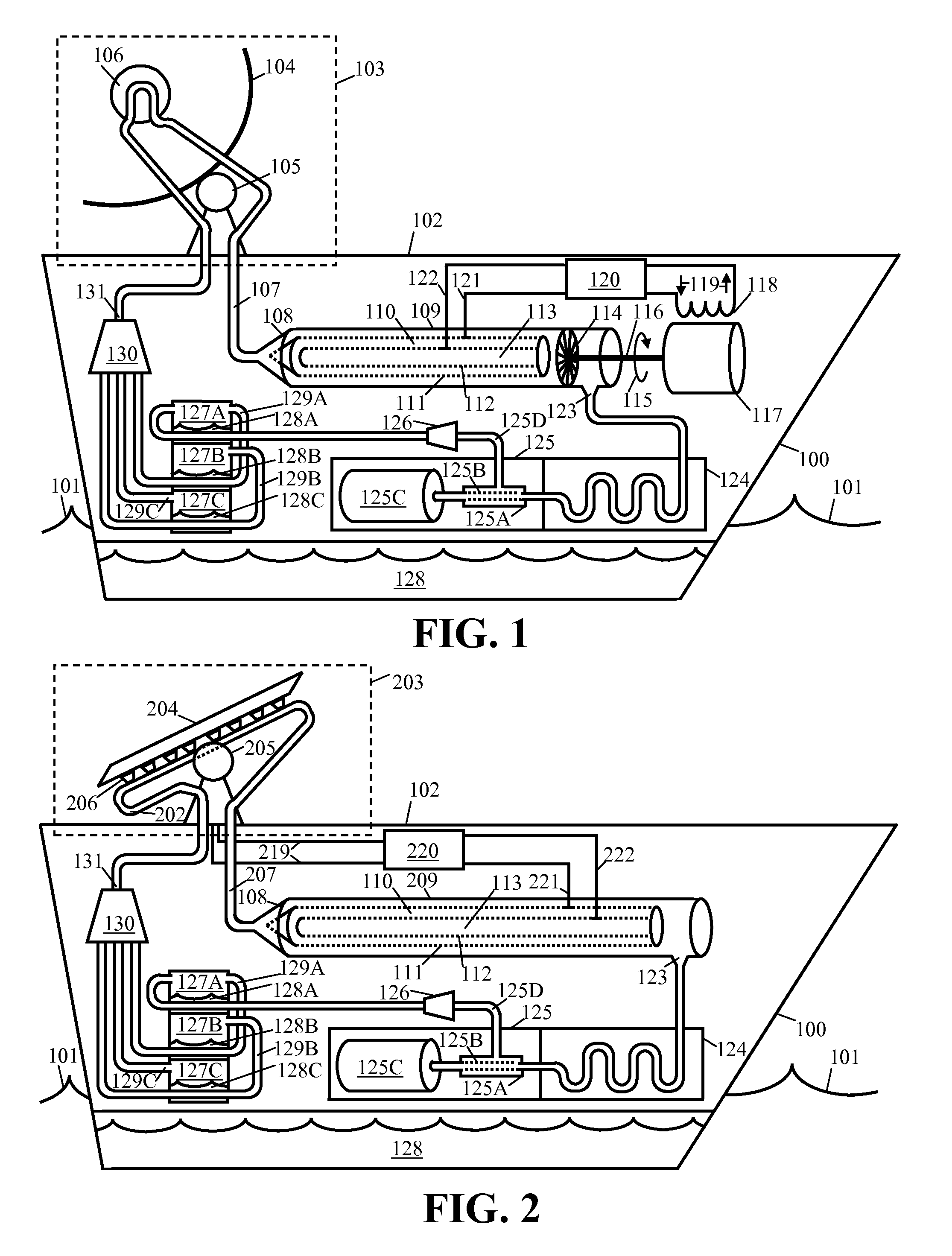 Solar cogeneration vessel