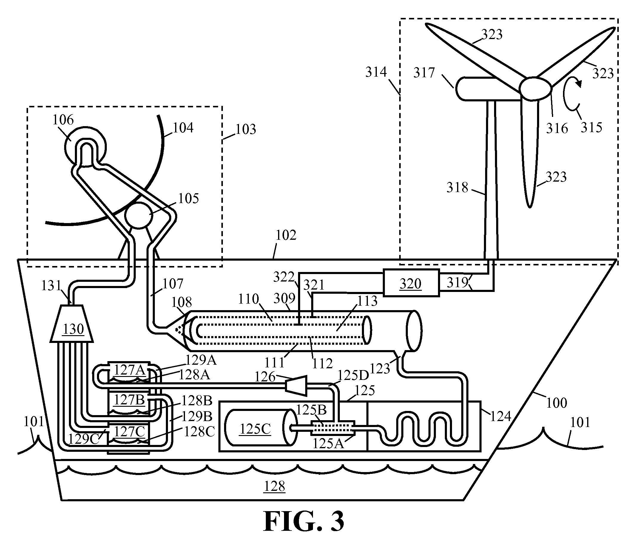 Solar cogeneration vessel