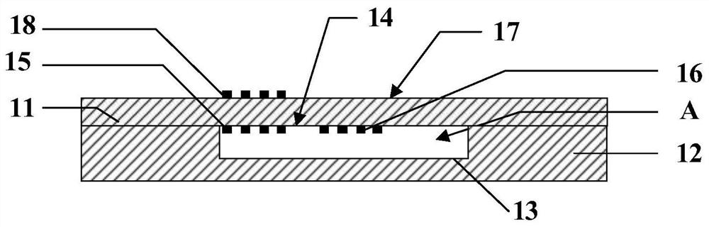 Surface acoustic wave temperature and pressure two-parameter sensing device and preparation method thereof