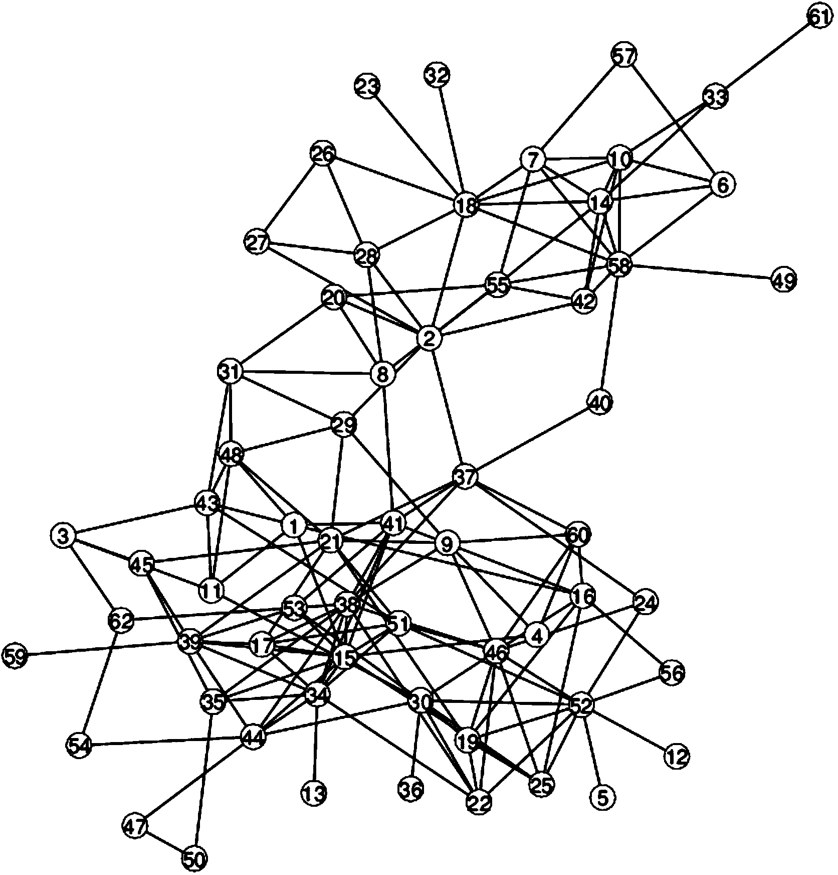 Method for detecting non-overlapping network communities and overlapping network communities based on two-stage strategy