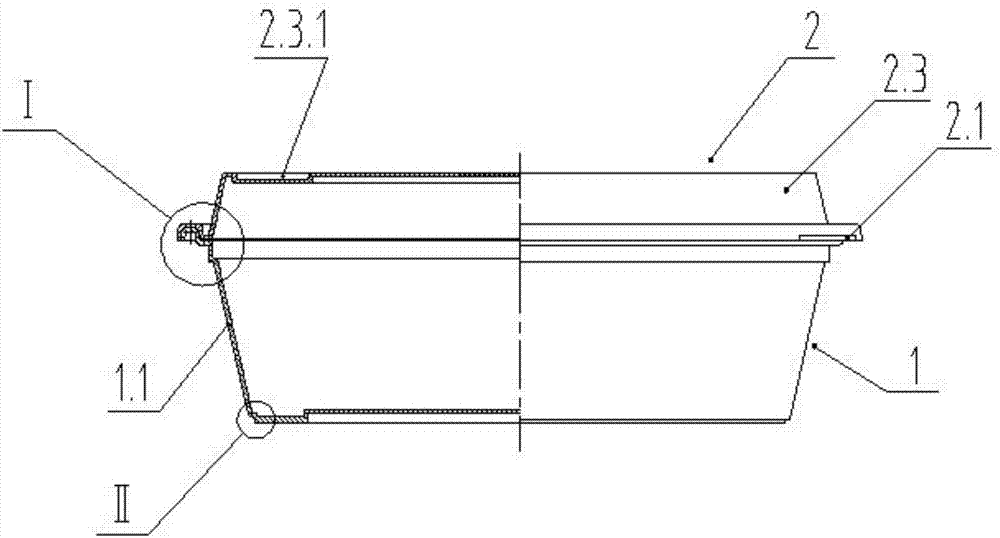 Low-emission low-smoke density natural fiber-improved composite packing box