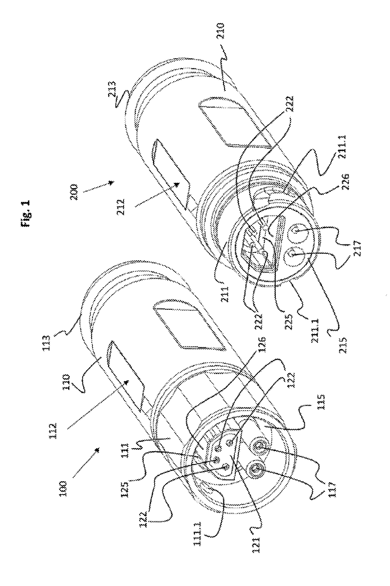 Hybrid plug connector