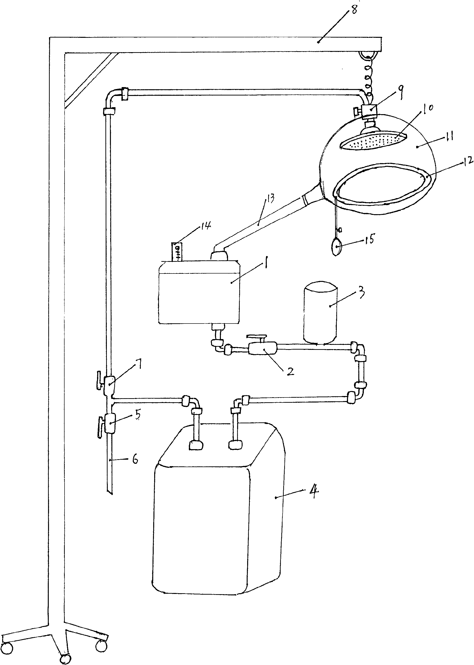 Alopecia treating medicated bath appliance