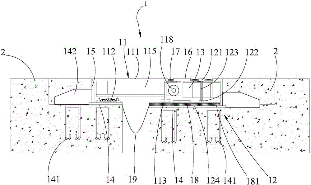 Modular multidirectional displacement telescopic device and bridge