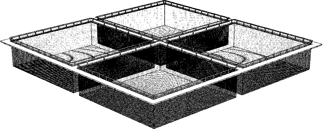 Working method of combined wind wave and current resistant net cage