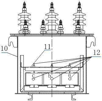 Simulation load vibration test method of transformer