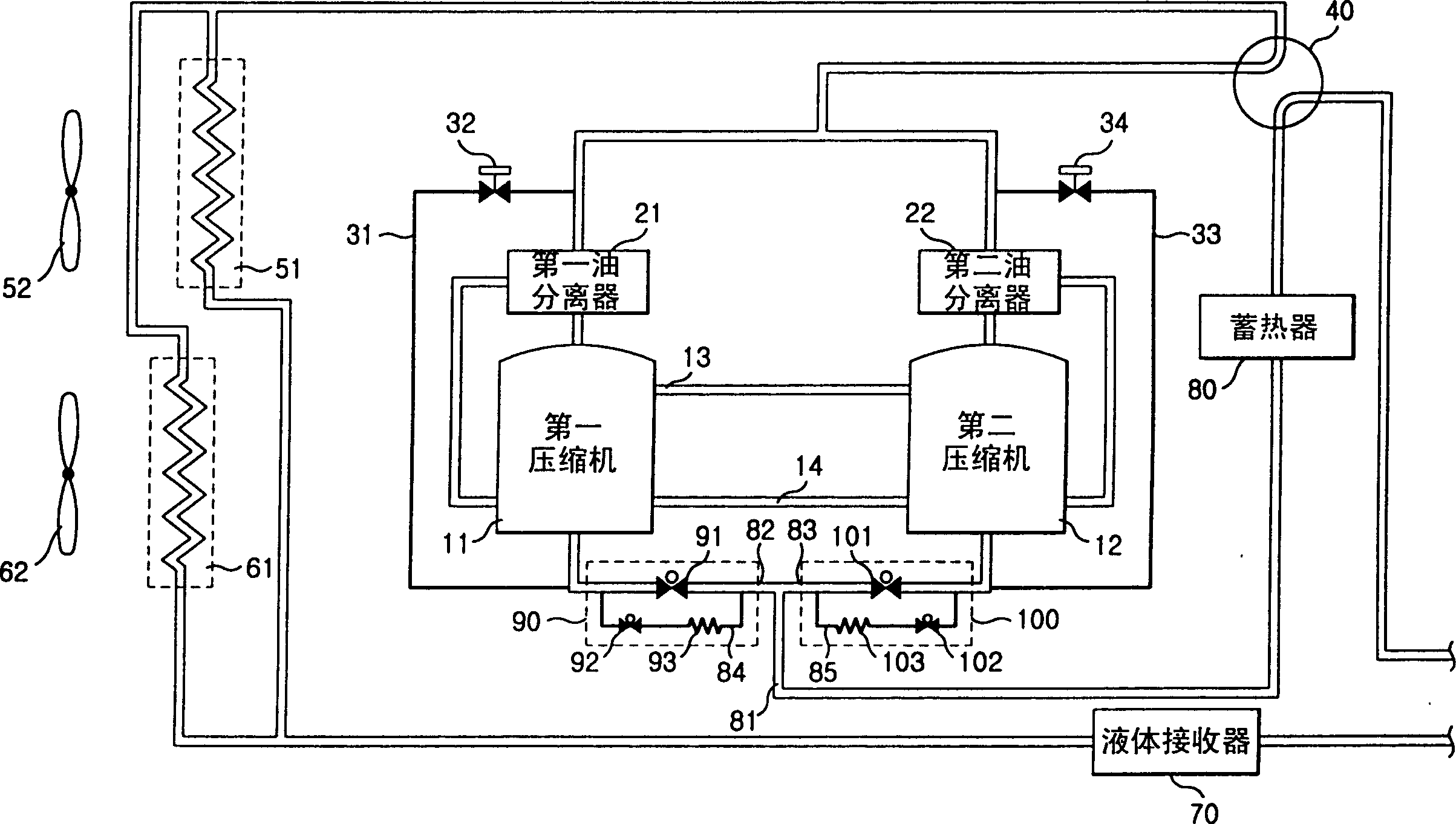 Air condtitioner with pressure regulator and control method thereof