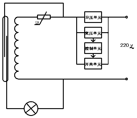 A two-wire intelligent switch power-taking mechanism, connection device, adapter part and lamp