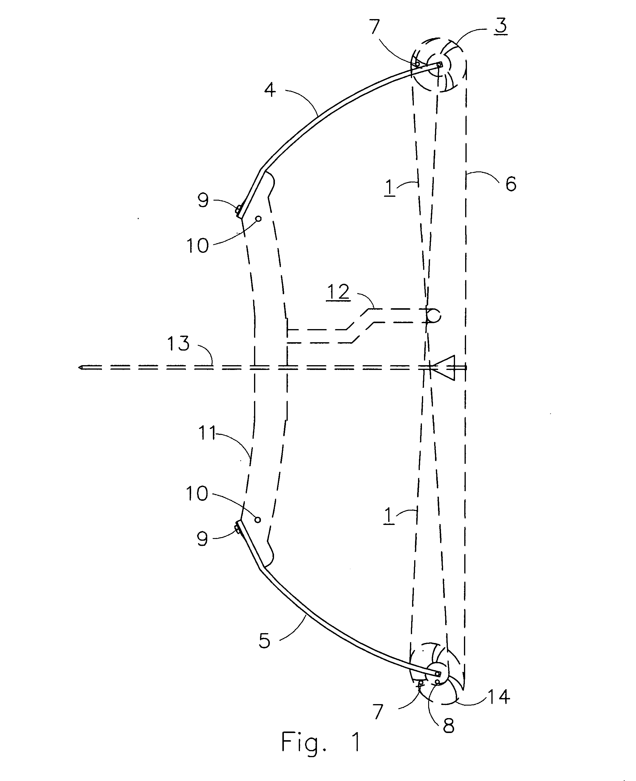 Asymmetrical archery bow limb