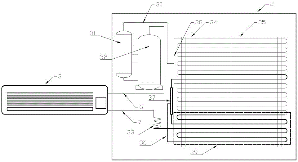 Heat pump type honeysuckle drying device with heat recovery function