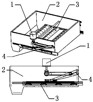 Sewage treatment sediment scraping mechanism and method thereof