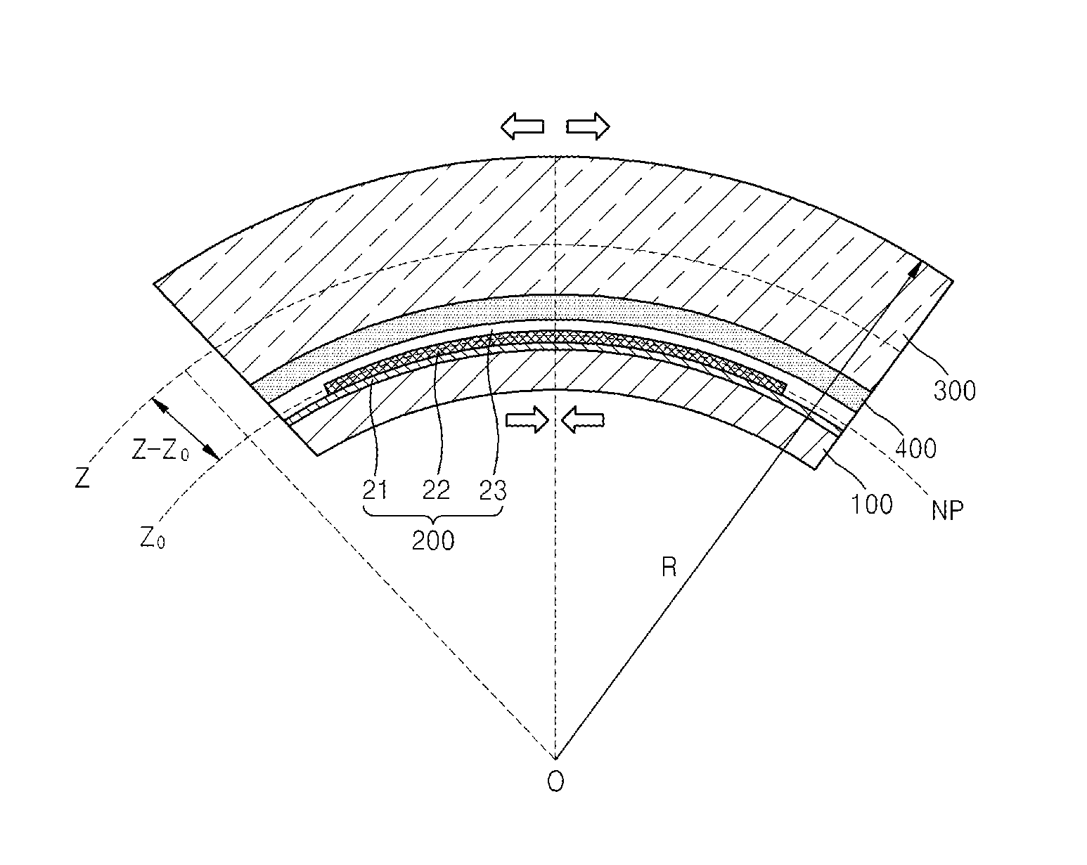 Display apparatus having improved bending properties and method of manufacturing same