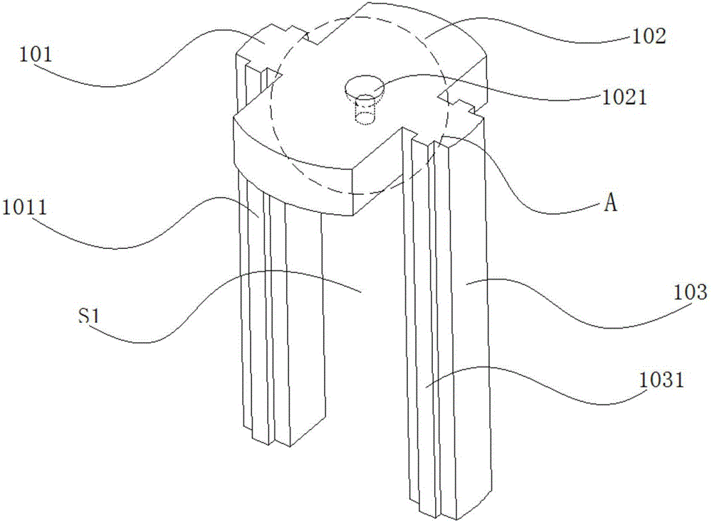 Rock tensile test device under confining pressure effect and test method thereof