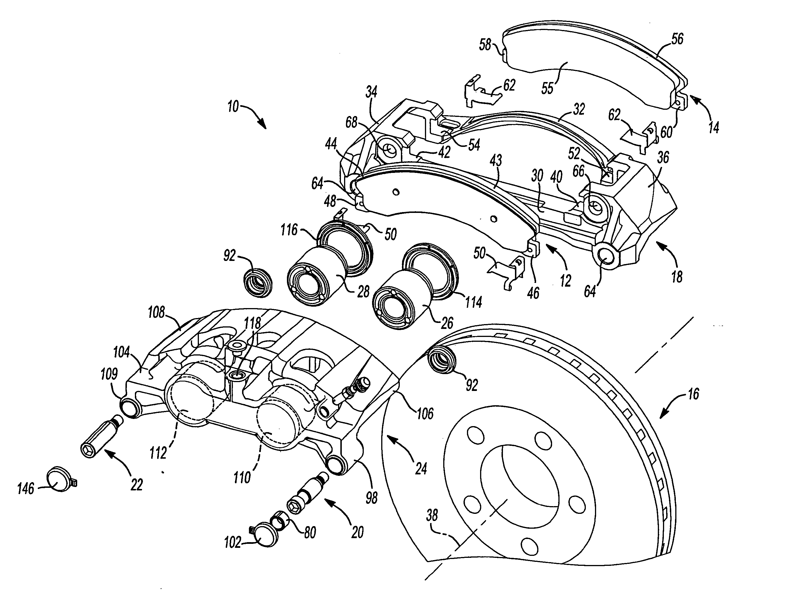 Tapered pin design