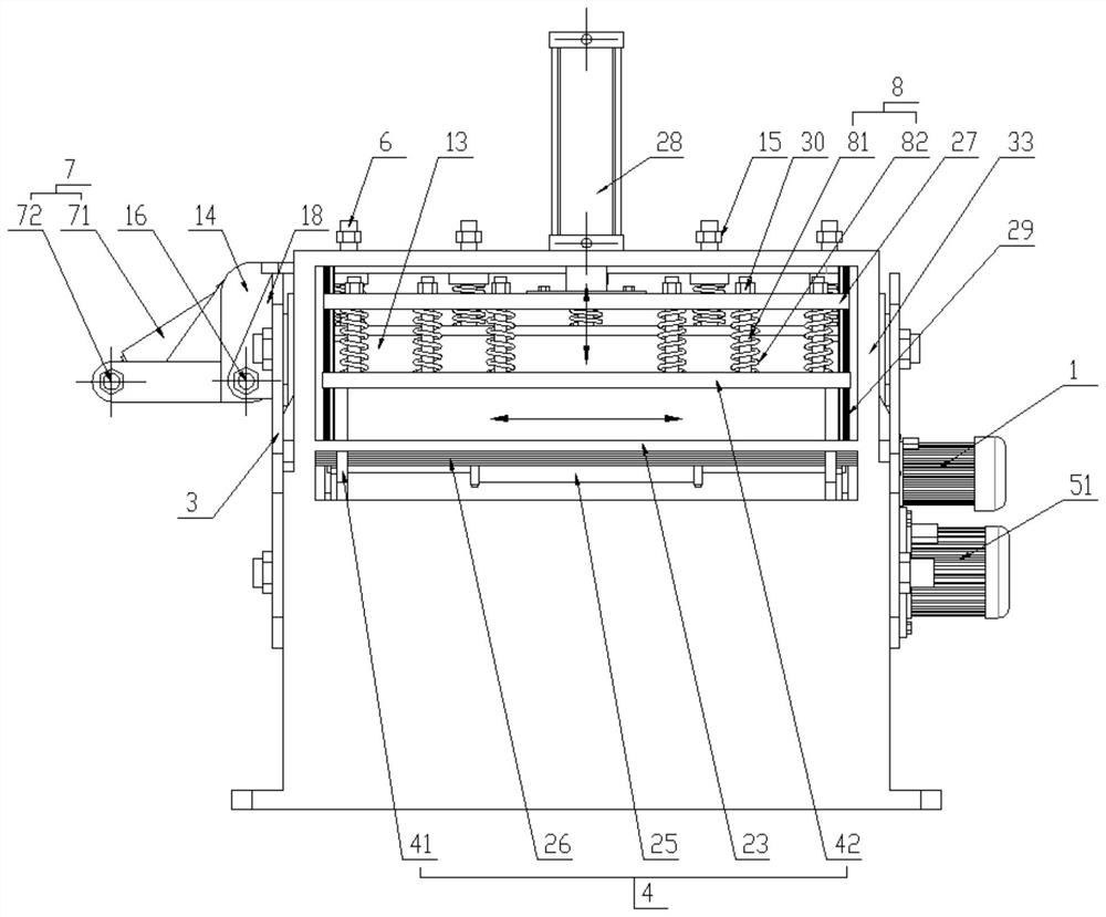 Limiting and clamping device for machining center