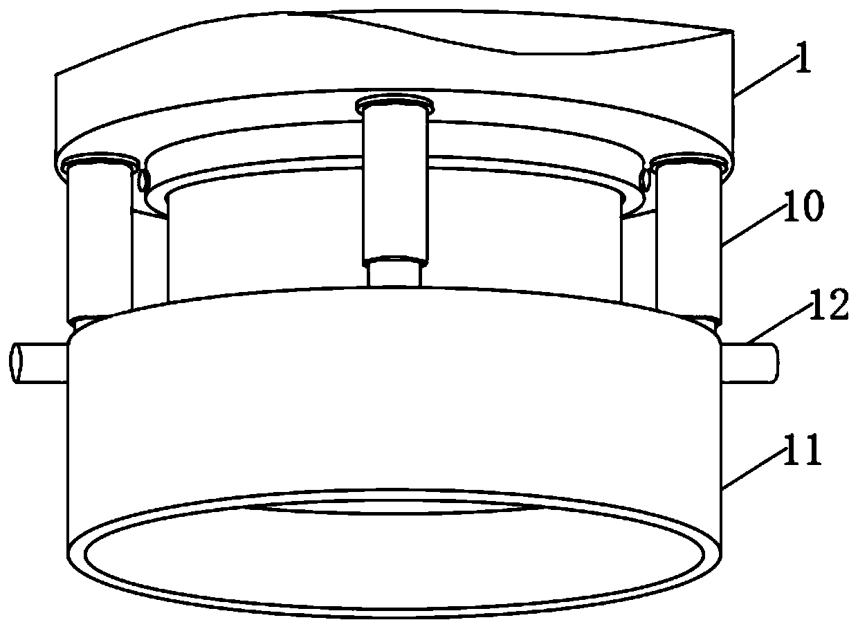 Buckling and pressing snap-fit device for assembled plastic products