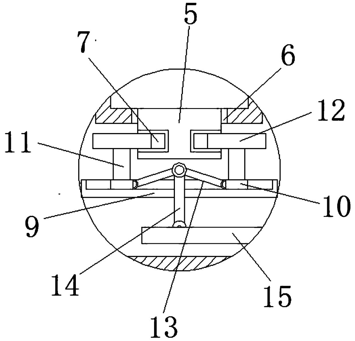 Automobile storage battery support assembly