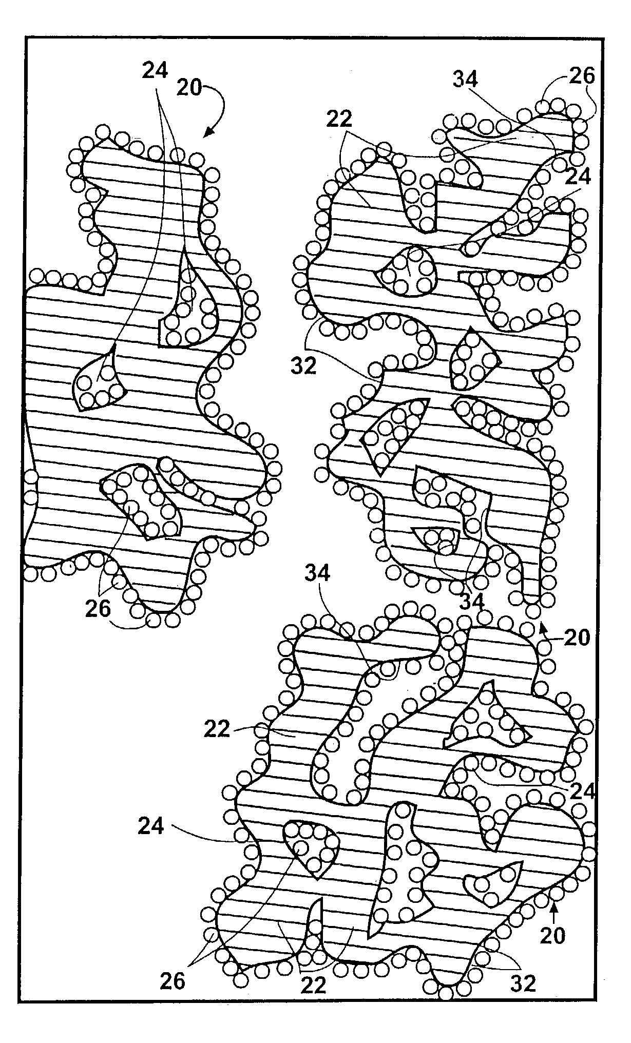 Filtration media comprising granules of binder-agglomerated active component