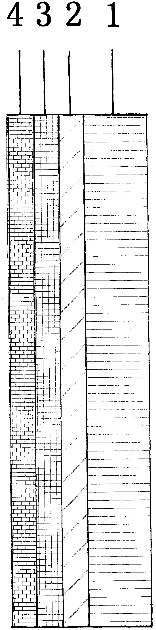 Surface treated stainless steel band for buckle type lithium-ion battery shell and preparation process thereof