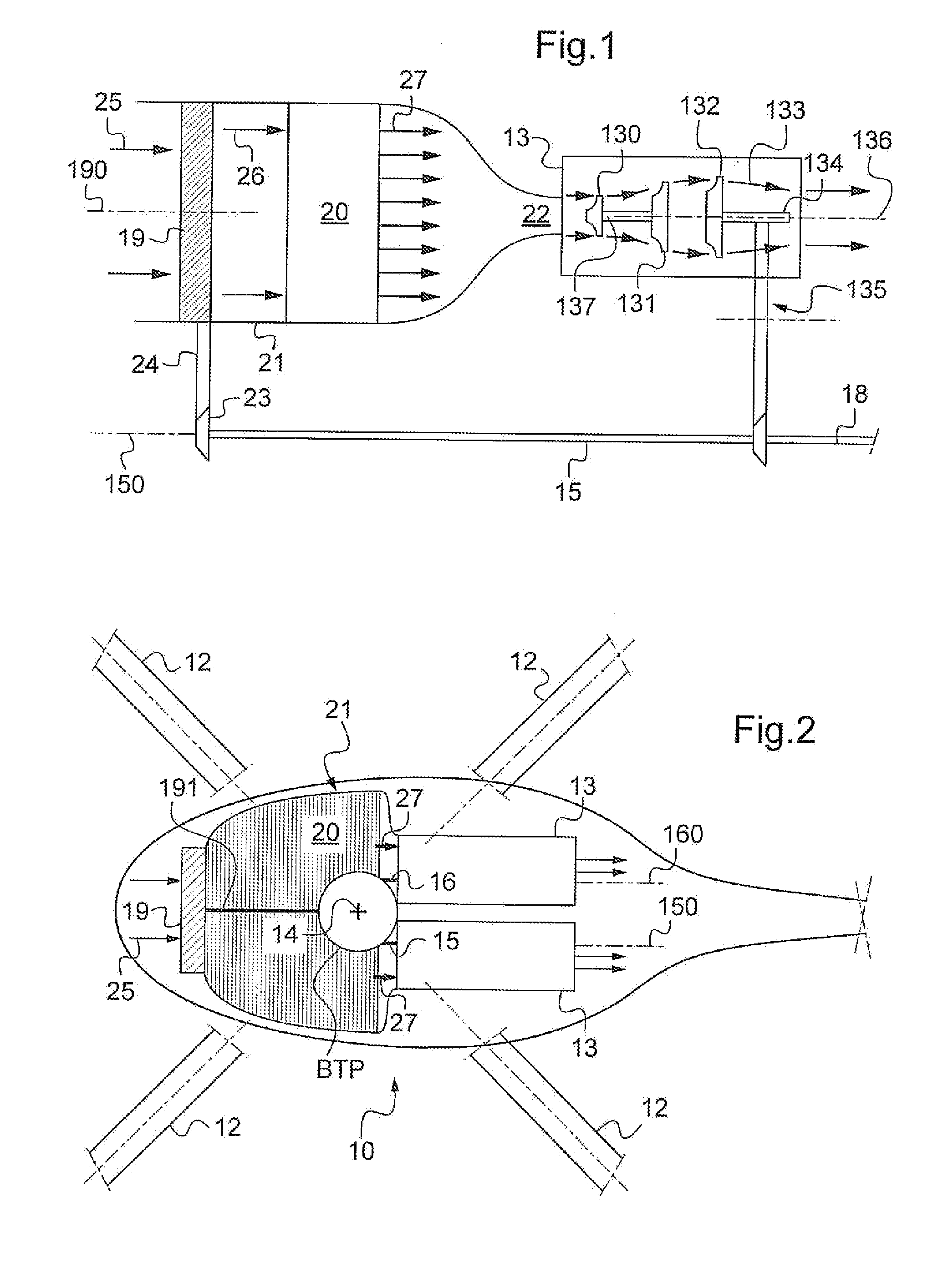 Rotorcraft fitted with turbine engines